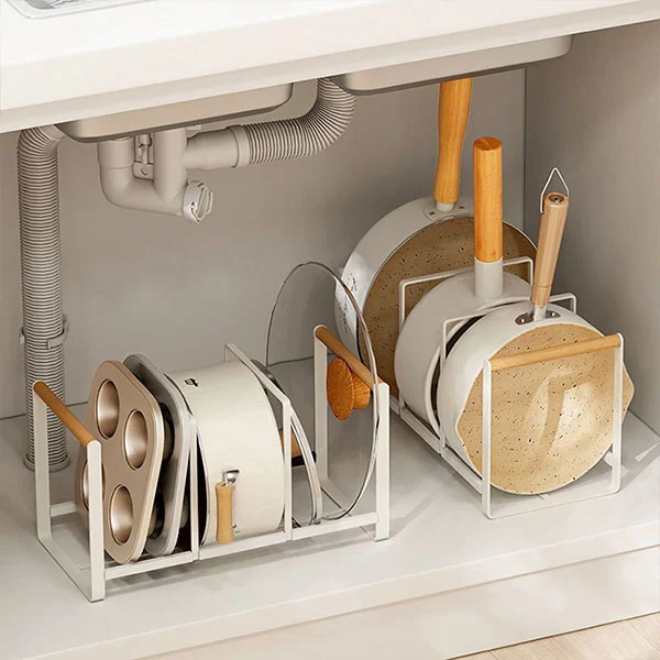 Metal Pot Lid Organizer Rack Metal Pot Lid Organizer Rack